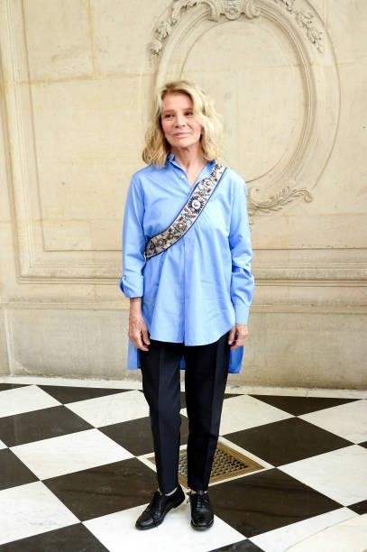 Nicole Garcia attends the Christian Dior Haute Couture Fall/Winter 2021/2022 show as part of Paris Fashion Week on July 05, 2021 in Paris, France.