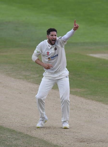 Wayne Parnell of Northamptonshire makes an appeal during the LV= Insurance County Championship match between Northamptonshire and Yorkshire at The...