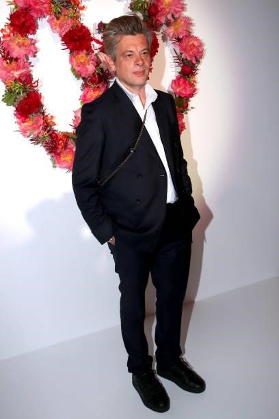 Benjamin Biolay attends Louis Vuitton Parfum hosts dinner at Fondation Louis Vuitton on July 05, 2021 in Paris, France.