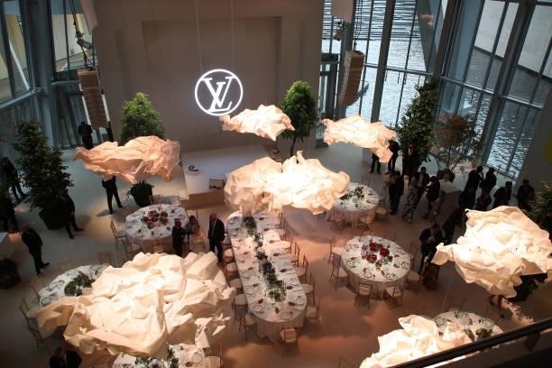 General view during Louis Vuitton Parfum hosts dinner at Fondation Louis Vuitton on July 05, 2021 in Paris, France.