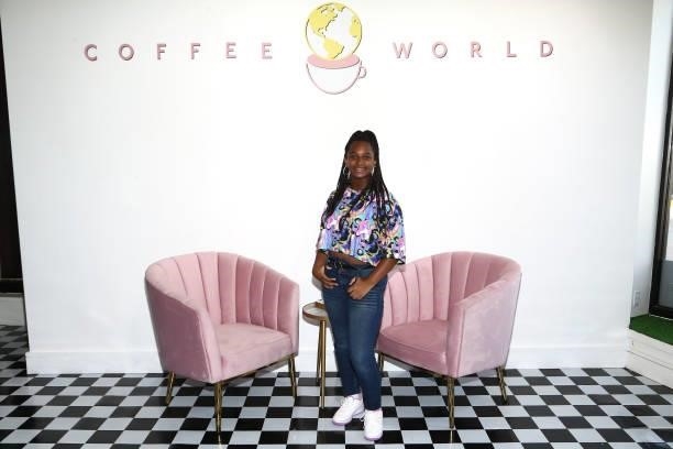 Zariyah Gibson attends the Z Star Digital Hosts Influencer Night at Coffee World on July 06, 2021 in Torrance, California.