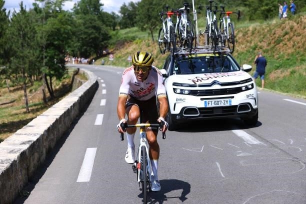 Greg Van Avermaet of Belgium and AG2R Citroën Team during the 108th Tour de France 2021, Stage 11 a 198,9km km stage from Sorgues to Malaucène /...