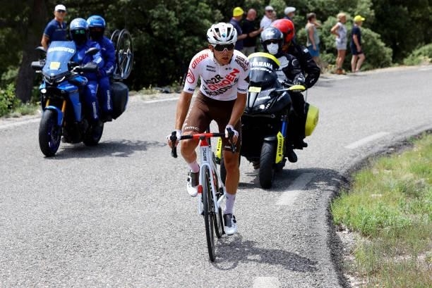 Benoît Cosnefroy of France and AG2R Citroën Team during the 108th Tour de France 2021, Stage 11 a 198,9km km stage from Sorgues to Malaucène /...
