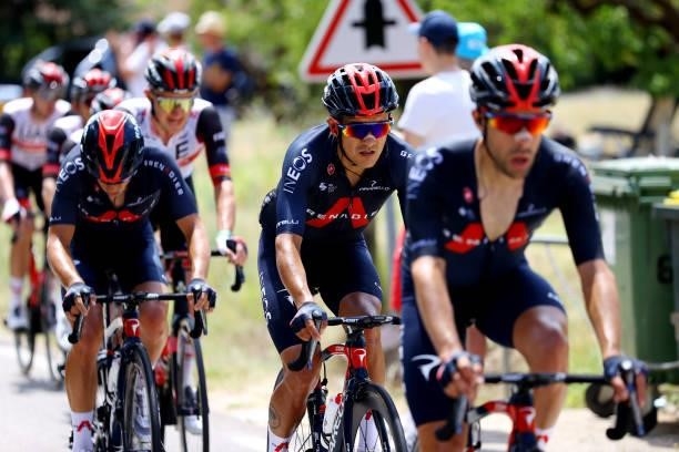 Richard Carapaz of Ecuador and Team INEOS Grenadiers during the 108th Tour de France 2021, Stage 11 a 198,9km km stage from Sorgues to Malaucène /...