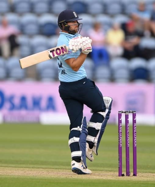 England batsman Dawid Malan in batting action during the 1st Royal London Series One Day International between England and Pakistan at Sophia Gardens...