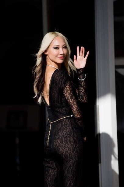 Soo Joo Park is seen during the 74th annual Cannes Film Festival at on July 08, 2021 in Cannes, France.