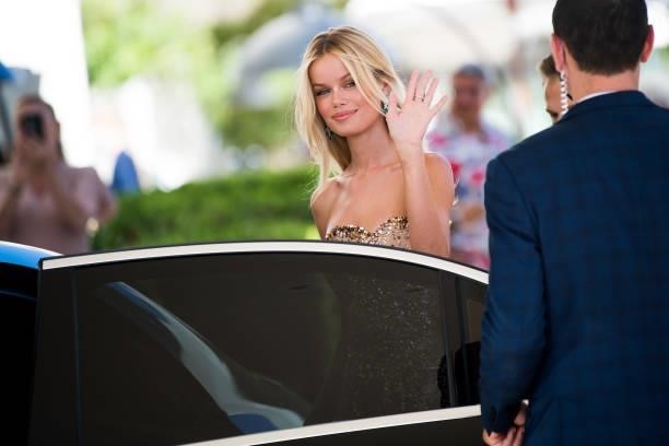 Frida Aasen is seen during the 74th annual Cannes Film Festival at on July 08, 2021 in Cannes, France.