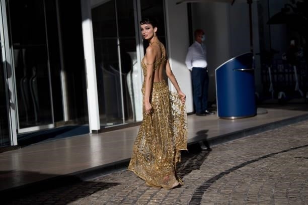 Luma Grothe is seen during the 74th annual Cannes Film Festival at on July 08, 2021 in Cannes, France.