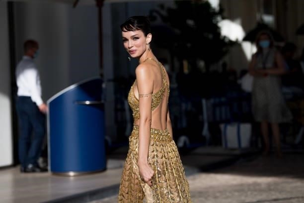 Luma Grothe is seen during the 74th annual Cannes Film Festival at on July 08, 2021 in Cannes, France.