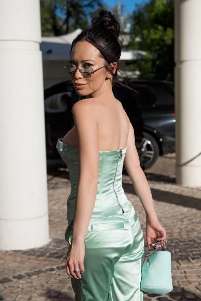 Christine Chiu is seen during the 74th annual Cannes Film Festival at on July 08, 2021 in Cannes, France.