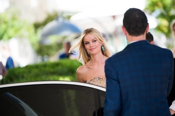 Frida Aasen is seen during the 74th annual Cannes Film Festival at on July 08, 2021 in Cannes, France.