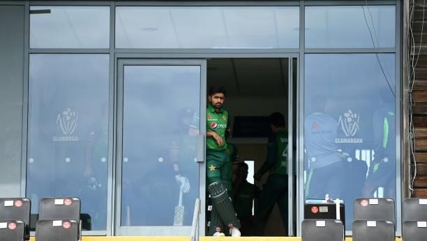 Pakistan captain Babar Azam during the 1st Royal London Series One Day International match between England and Pakistan at Sophia Gardens on July 08,...