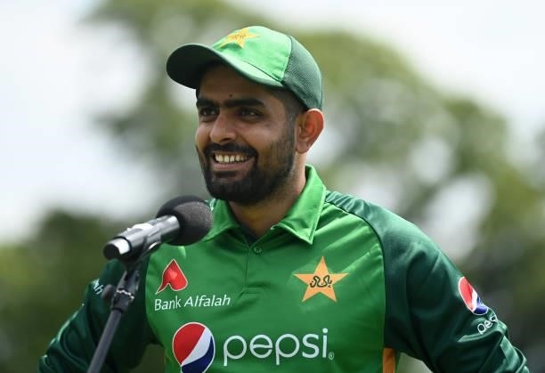 Pakistan captain Babar Azam during the 1st Royal London Series One Day International match between England and Pakistan at Sophia Gardens on July 08,...