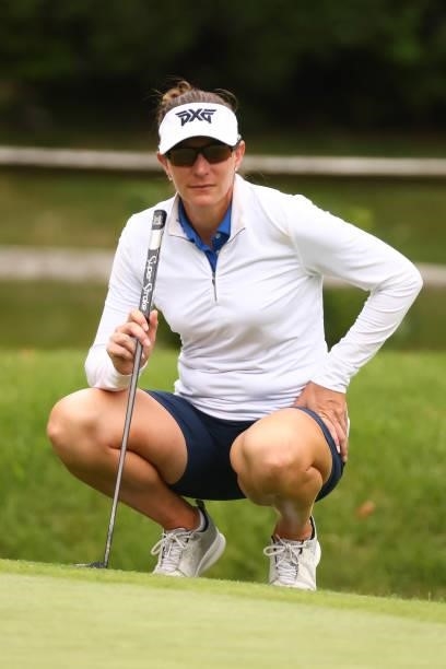 Brittany Lang on the 14th green during the second round of the Marathon LPGA Classic presented by Dana at Highland Meadows Golf Club in Sylvania,...