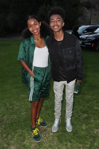 Yara Shahidi and Miles Brown attend a Cinespia Special Screening Of Fox Searchlight And Hulu's "Summer Of Soul