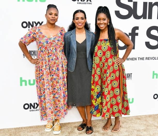 Jihan Robinson, Jacqueline Glover, and Tara Duncan attend the Cinespia Special Screening of Fox Searchlight and Hulu's "Summer Of Soul