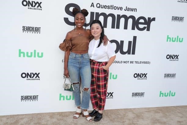Zuri Adele and Sherry Cola attends a Cinespia Special Screening Of Fox Searchlight And Hulu's "Summer Of Soul