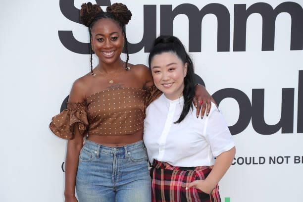 Zuri Adele and Sherry Cola attends a Cinespia Special Screening Of Fox Searchlight And Hulu's "Summer Of Soul