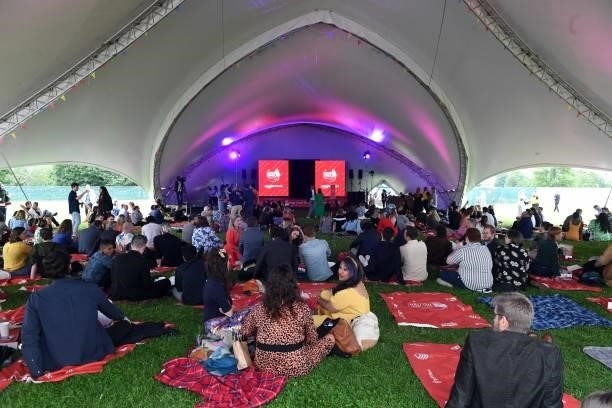 General view of The British Podcast Awards 2021 at Brockwell Park on July 10, 2021 in London, England.