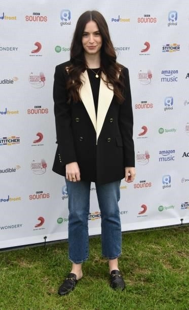 Gemma Styles arrives at The British Podcast Awards 2021 at Brockwell Park on July 10, 2021 in London, England.