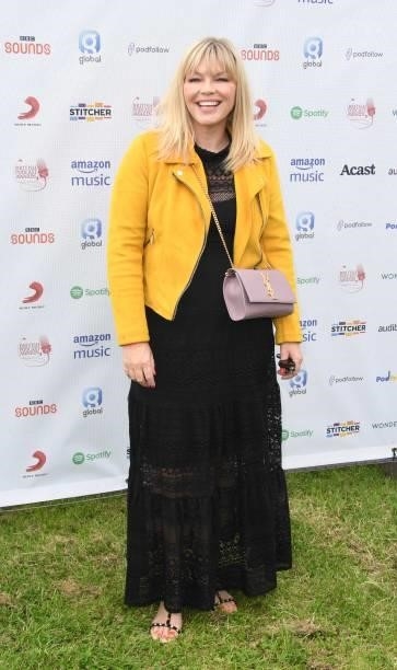 Kate Thornton arrives at The British Podcast Awards 2021 at Brockwell Park on July 10, 2021 in London, England.
