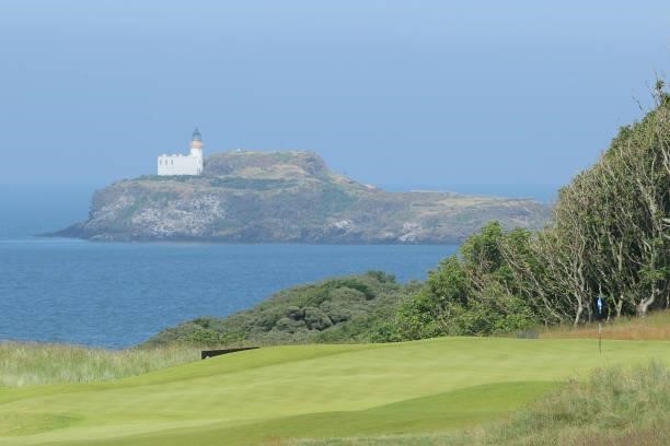 General view of the 13th green during Day Three of the abrdn Scottish Open at The Renaissance Club on July 10, 2021 in North Berwick, Scotland.