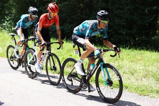 Pierre Rolland of France and Team B&B Hotels p/b KTM in the Breakaway during the 108th Tour de France 2021, Stage 14 a 183,7km stage from Carcassonne...