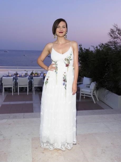 Maggie Gyllenhaal attends the Dior dinner during the 74th annual Cannes Film Festival on July 10, 2021 in Cannes, France.