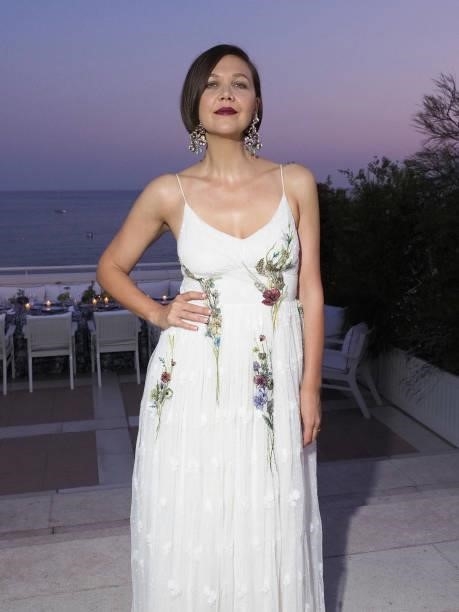 Maggie Gyllenhaal attends the Dior dinner during the 74th annual Cannes Film Festival on July 10, 2021 in Cannes, France.