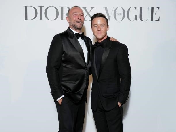 Jerome Pulis and Matthew Postlethwaite attend the Dior dinner during the 74th annual Cannes Film Festival on July 10, 2021 in Cannes, France.