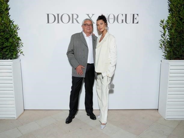 François Demachy and Bella Hadid attends the Dior dinner during the 74th annual Cannes Film Festival on July 10, 2021 in Cannes, France.