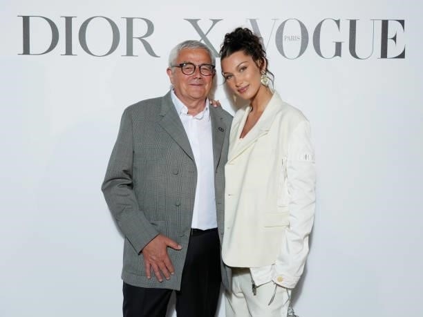 François Demachy and Bella Hadid attend the Dior dinner during the 74th annual Cannes Film Festival on July 10, 2021 in Cannes, France.