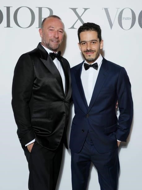 Jerome Pulis and Elisha Karmitz attend the Dior dinner during the 74th annual Cannes Film Festival on July 10, 2021 in Cannes, France.