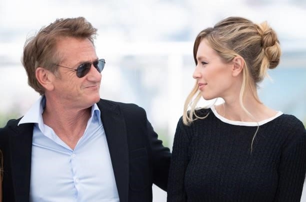Sean Penn and Dylan Penn attend the "Flag Day