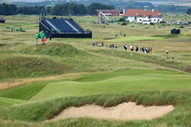 General view of the course during a practice round for The 149th Open at Royal St George’s Golf Club on July 11, 2021 in Sandwich, England.