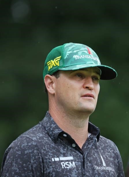 Zach Johnson walks from the second tee during the final round of the John Deere Classic at TPC Deere Run on July 11, 2021 in Silvis, Illinois.