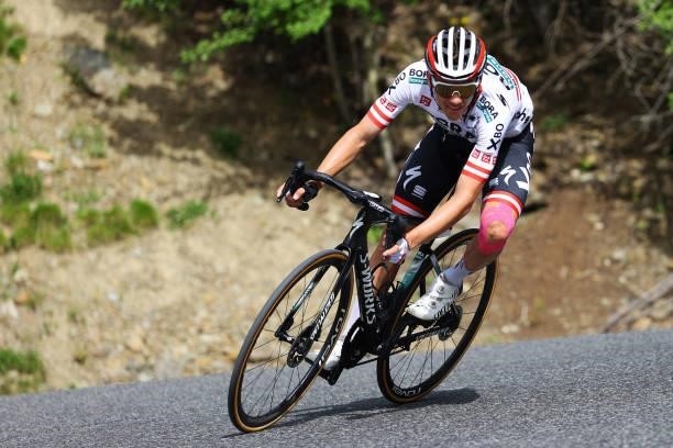 Patrick Konrad of Austria and Team BORA - Hansgrohe during the 108th Tour de France 2021, Stage 15 a 191,3km stage from Céret to Andorre-la-Vieille /...