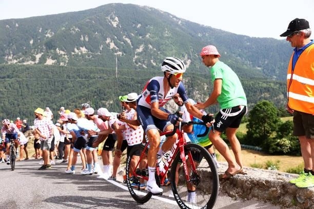 Vincenzo Nibali of Italy and Team Trek - Segafredo during the 108th Tour de France 2021, Stage 15 a 191,3km stage from Céret to Andorre-la-Vieille /...