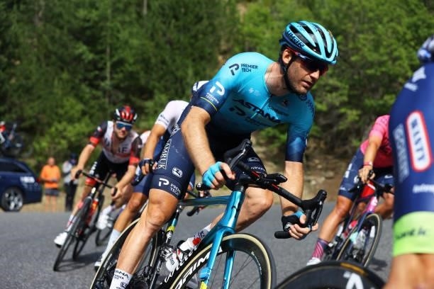 Hugo Houle of Canada and Team Astana - Premier Tech during the 108th Tour de France 2021, Stage 15 a 191,3km stage from Céret to Andorre-la-Vieille /...
