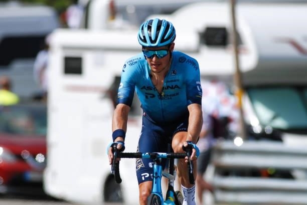 Jakob Fugslang, from Astana-Premier Tech, during the 108th Tour de France 2021, Stage 15 a 147km stage from Céret to Andorra la Vella / @LeTour /...