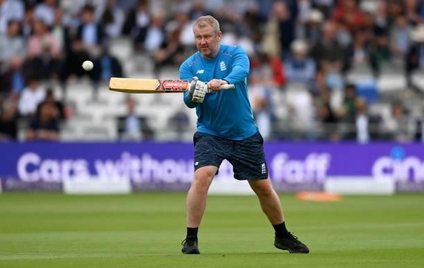 England coach Anthony McGrath ahead of the 2nd Royal London Series One Day International between England and Pakistan at Lord's Cricket Ground on...