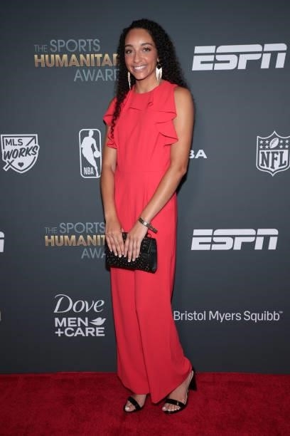 Jaylyn Agnew attends the 2021 Sports Humanitarian Awards on July 12, 2021 in New York City.