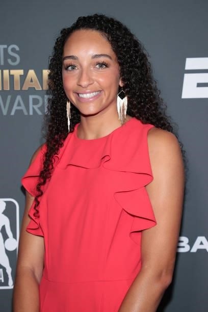 Jaylyn Agnew attends the 2021 Sports Humanitarian Awards on July 12, 2021 in New York City.