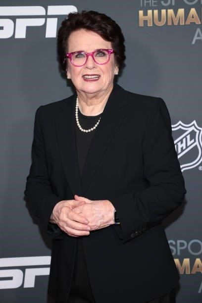 Billie Jean King attends the 2021 Sports Humanitarian Awards on July 12, 2021 in New York City.