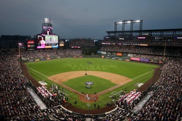 General view during the 2021 T-Mobile Home Run Derby at Coors Field on July 12, 2021 in Denver, Colorado.