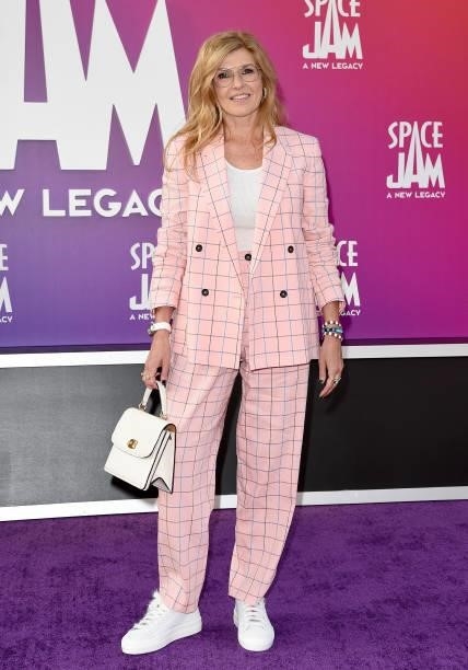 Connie Britton attends the Premiere of Warner Bros "Space Jam: A New Legacy