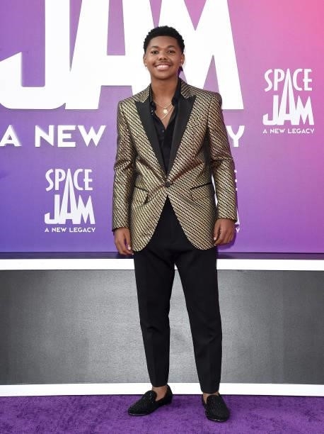 Cedric Joe attends the Premiere of Warner Bros "Space Jam: A New Legacy