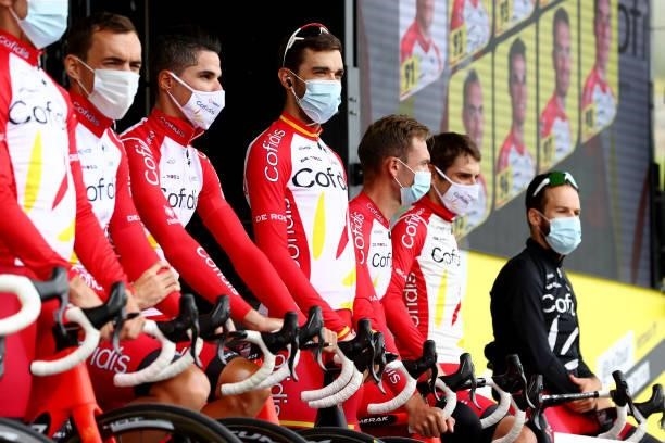 Jesús Herrada of Spain and Team Cofidis at start during the 108th Tour de France 2021, Stage 16 a 169km stage from Pas de la Casa to Saint-Gaudens /...