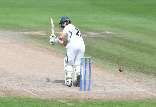 Daryl Mitchell of Worcestershire bats during the LV = Insurance County Championship match between Worcestershire and Warwickshire at New Road on July...