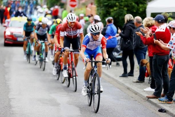 David Gaudu of France and Team Groupama - FDJ in breakaway during the 108th Tour de France 2021, Stage 16 a 169km stage from Pas de la Casa to...